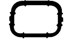 Elring 074.990 Gasket graphite Elring 074.990 Gasket graphite