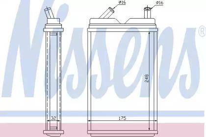 Nissens 73624 Радіатор пічки