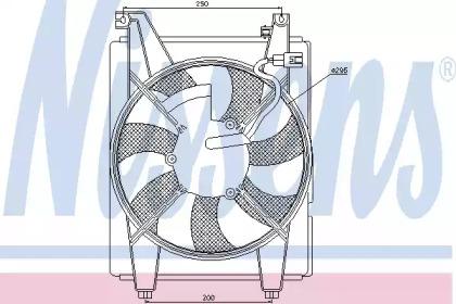 Nissens 85625 Fan and motor assy