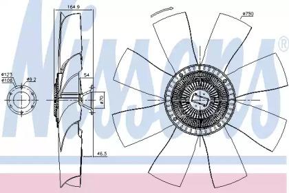 Nissens 86026 Муфта вентилятора Nissens 86026 Муфта вентилятора