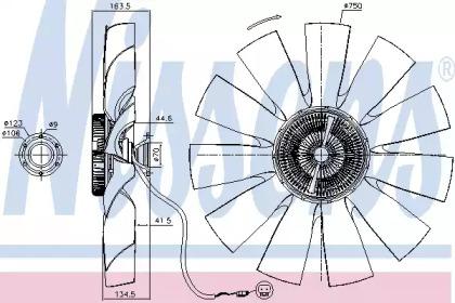 Nissens 86029 Віскомуфта Nissens 86029 Віскомуфта
