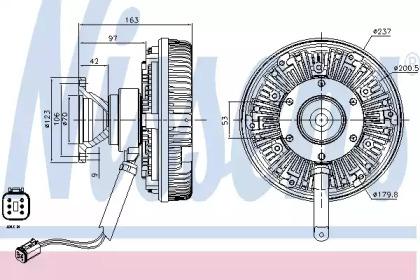 Nissens 86116 Муфта вентилятора Nissens 86116 Муфта вентилятора