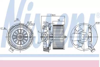 Nissens 87214 Вентилятор салона Nissens 87214 Вентилятор салона