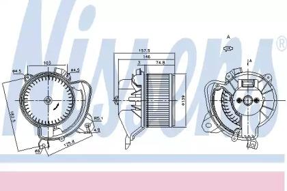 Nissens 87243 Вентилятор салона Nissens 87243 Вентилятор салона