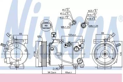 Nissens 890235 Compressor assy cooler Nissens 890235 Compressor assy cooler