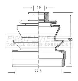 First Line/KeyParts FCB2048 Пильник привідного валу