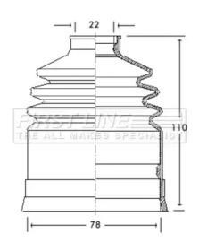 First Line/KeyParts FCB2093 Пильник привідного валу