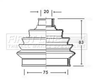 First Line/KeyParts FCB2256 Пыльник приводного вала First Line/KeyParts FCB2256 Пыльник приводного вала