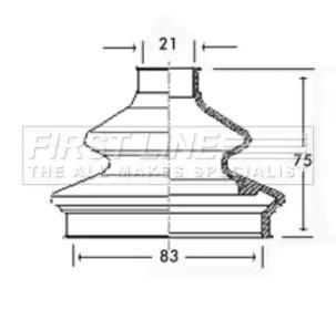 First Line/KeyParts FCB2333 Пильник привідного валу First Line/KeyParts FCB2333 Пильник привідного валу