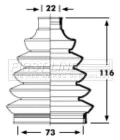 First Line/KeyParts FCB2359 Dust boot kit axle joint First Line/KeyParts FCB2359 Dust boot kit axle joint