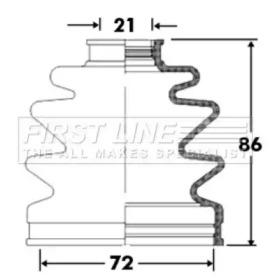 First Line/KeyParts FCB2385 Dust boot kit axle joint