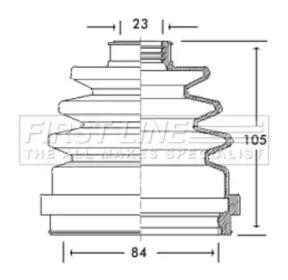 First Line/KeyParts FCB2695 Пыльник приводного вала
