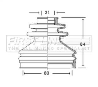 First Line/KeyParts FCB2699 Dust boot kit axle joint