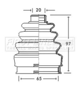 First Line/KeyParts FCB2739 Пильник привідного валу First Line/KeyParts FCB2739 Пильник привідного валу