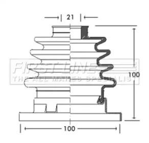 First Line/KeyParts FCB2759 Пильник привідного валу First Line/KeyParts FCB2759 Пильник привідного валу