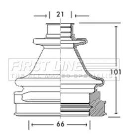 First Line/KeyParts FCB2769 Dust boot kit axle joint