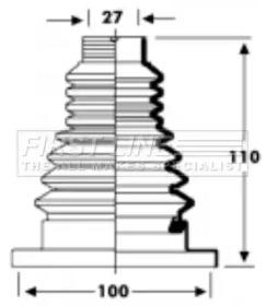 First Line/KeyParts FCB2804 Пильник привідного валу First Line/KeyParts FCB2804 Пильник привідного валу