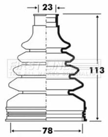 First Line/KeyParts FCB2886 Dust boot kit axle joint First Line/KeyParts FCB2886 Dust boot kit axle joint