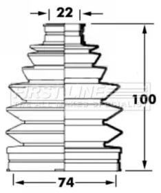 First Line/KeyParts FCB6015 Dust boot kit axle joint First Line/KeyParts FCB6015 Dust boot kit axle joint
