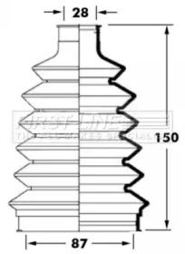 First Line/KeyParts FCB6023 Dust boot kit axle joint