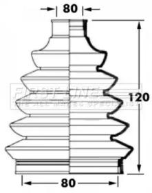 First Line/KeyParts FCB6029 Dust boot kit axle joint First Line/KeyParts FCB6029 Dust boot kit axle joint