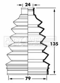 First Line/KeyParts FCB6034 Пильник привідного валу