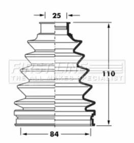 First Line/KeyParts FCB6054 Dust boot kit axle joint First Line/KeyParts FCB6054 Dust boot kit axle joint