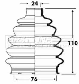 First Line/KeyParts FCB6081 Dust boot kit axle joint First Line/KeyParts FCB6081 Dust boot kit axle joint