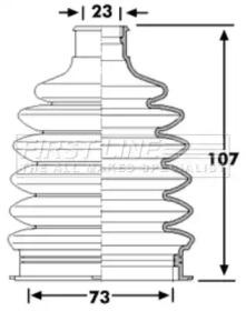 First Line/KeyParts FCB6109 Пыльник приводного вала First Line/KeyParts FCB6109 Пыльник приводного вала
