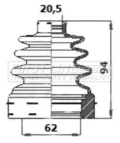 First Line/KeyParts FCB6146 Пыльник приводного вала First Line/KeyParts FCB6146 Пыльник приводного вала