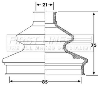 First Line/KeyParts FCB6176 Dust boot kit axle joint First Line/KeyParts FCB6176 Dust boot kit axle joint