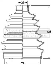 First Line/KeyParts FCB6206 Пильник привідного валу