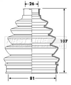 First Line/KeyParts FCB6215 Пыльник приводного вала First Line/KeyParts FCB6215 Пыльник приводного вала