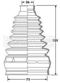 First Line/KeyParts FCB6217 Пильник привідного валу