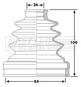 First Line/KeyParts FCB6224 Пыльник приводного вала