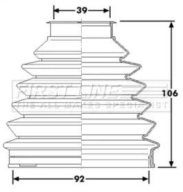 First Line/KeyParts FCB6231 Пильник привідного валу First Line/KeyParts FCB6231 Пильник привідного валу