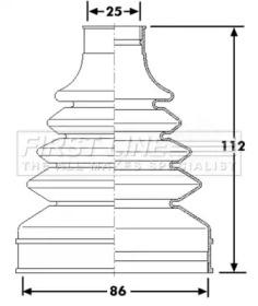 First Line/KeyParts FCB6256 Пильник привідного валу First Line/KeyParts FCB6256 Пильник привідного валу
