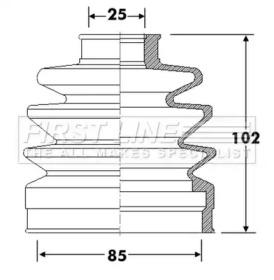 First Line/KeyParts FCB6314 Dust boot kit axle joint First Line/KeyParts FCB6314 Dust boot kit axle joint