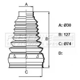 First Line/KeyParts FCB6383 Пыльник приводного вала First Line/KeyParts FCB6383 Пыльник приводного вала