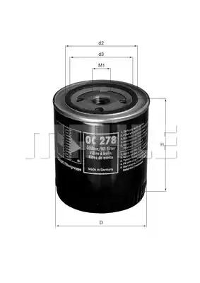 Mahle Original OC278 Oil filter Mahle Original OC278 Oil filter