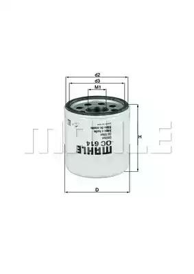 Mahle Original OC 614 Oil filter Mahle Original OC 614 Oil filter