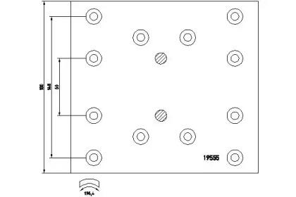 Textar 19555 Колодки гальмівні