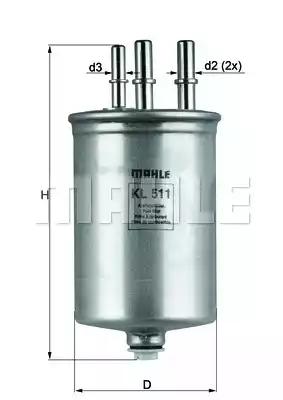 Mahle Original KL511 Fuel filter Mahle Original KL511 Fuel filter