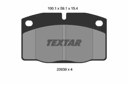 Textar 2093903 Колодки гальмівні