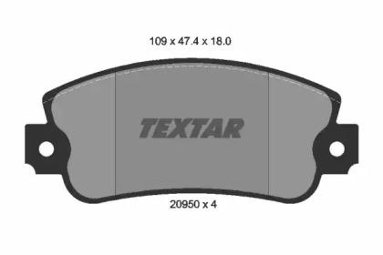 Textar 2095005 Brake pads