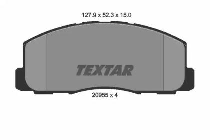 Textar 2095501 Brake pads Textar 2095501 Brake pads