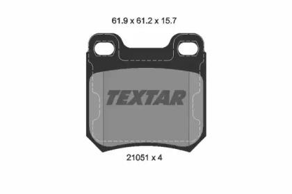 Textar 2105101 Колодки гальмівні Textar 2105101 Колодки гальмівні