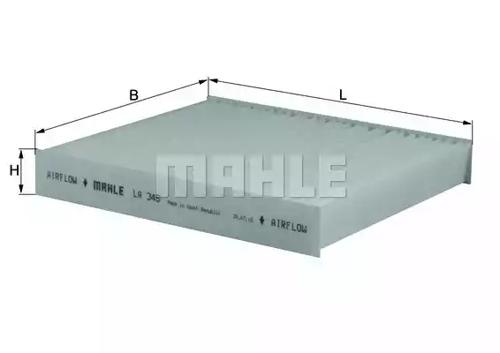 Mahle Original LA345 Фільтр салона Mahle Original LA345 Фільтр салона