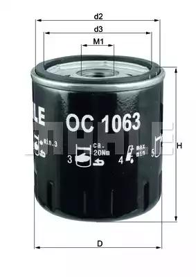 Mahle Original OC 1063 Oil filter