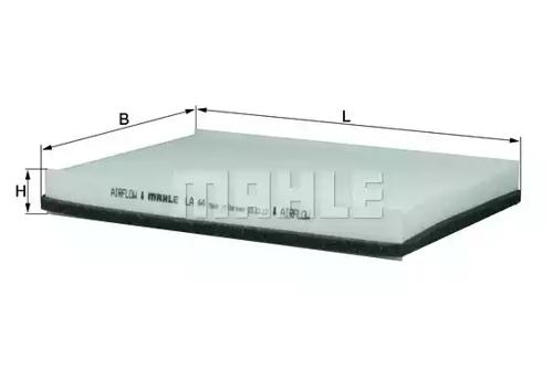 Mahle Original LA 44 Фильтр салона Mahle Original LA 44 Фильтр салона